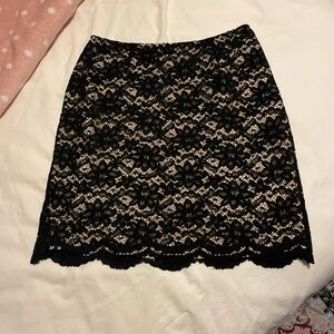 Elegant Black Lace Skirt